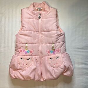 Kids HQ Unicorn Puffy Vest
